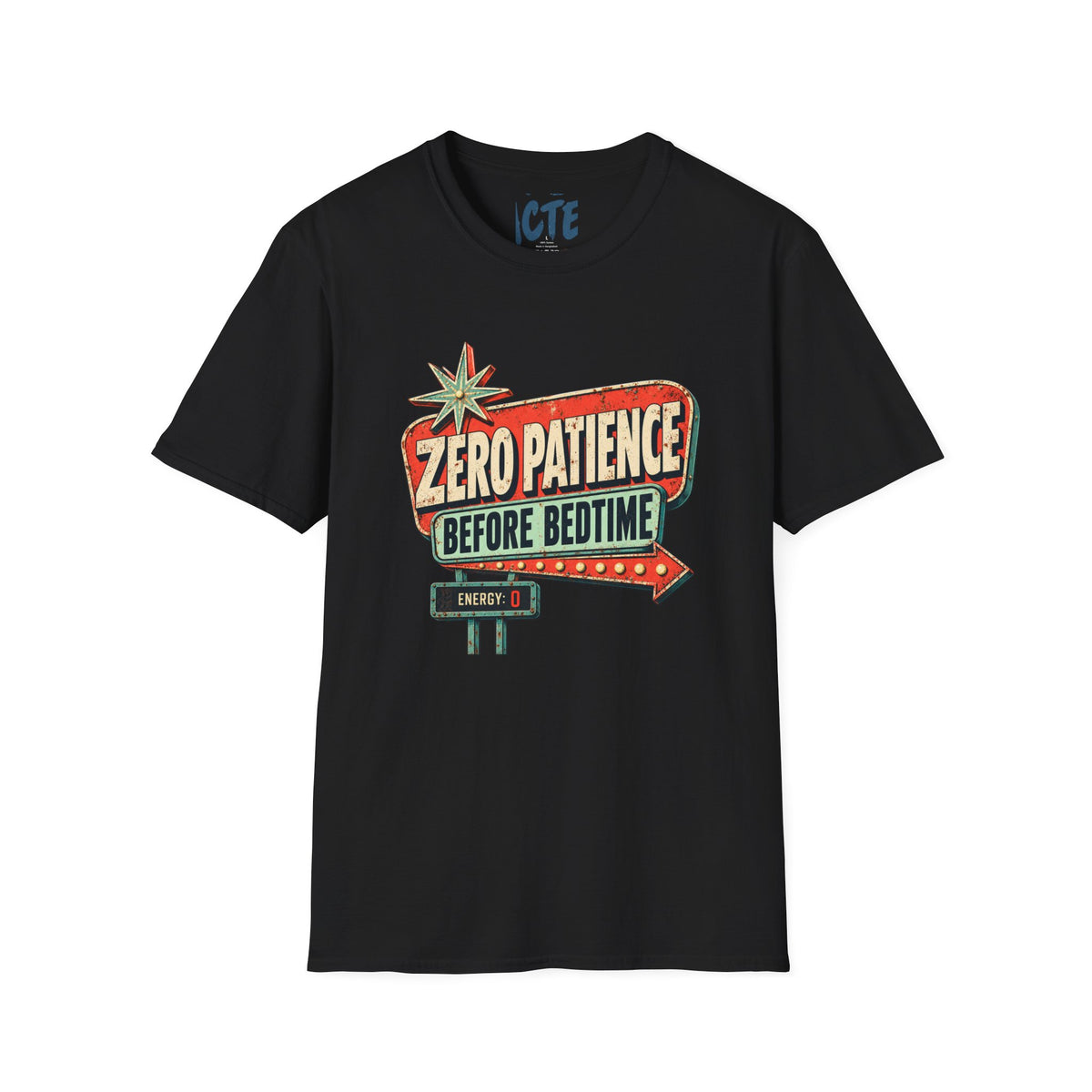 Zero Patience Before Bedtime T-Shirt